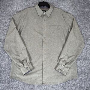 Marmot Shirt Mens XL Gray Button Up Lightweight Long Sleeve Outdoor Hiking Adult